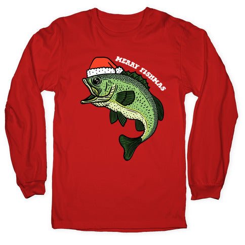 Merry Fishmas Bass Longsleeve Tee