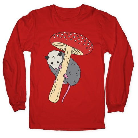 Opossum Mushroom Longsleeve Tee