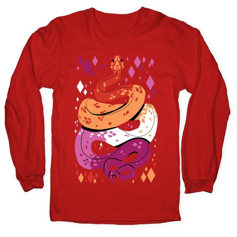 Pride Snakes: Lesbian Longsleeve Tee