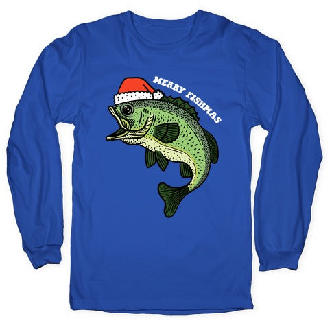 Merry Fishmas Bass Longsleeve Tee