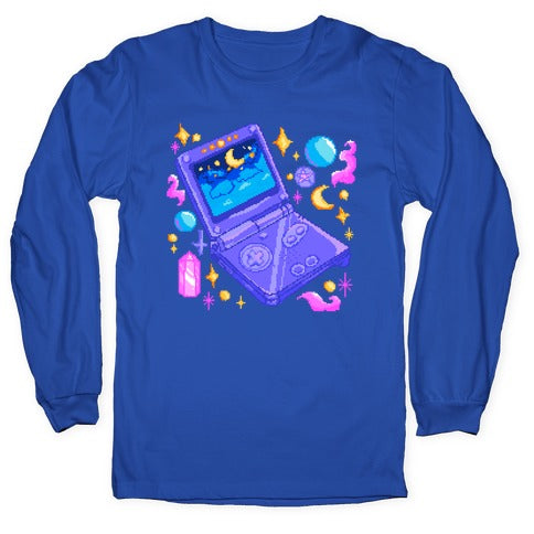 Pixelated Witchy Game Boy  Longsleeve Tee