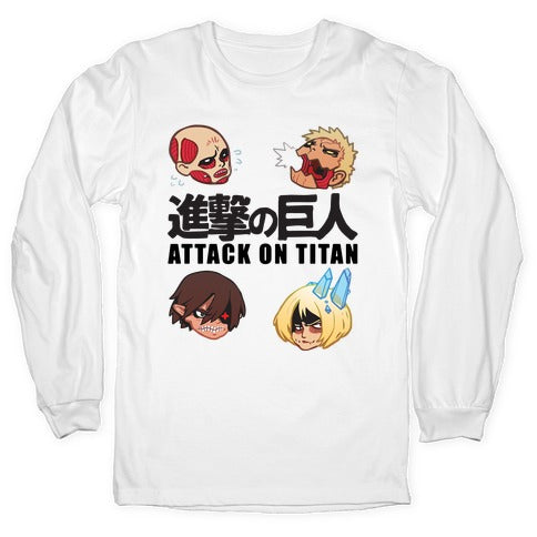 Attack On Titan Heads Longsleeve Tee