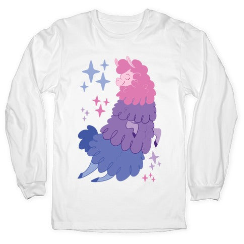 Bisexual Llama Longsleeve Tee