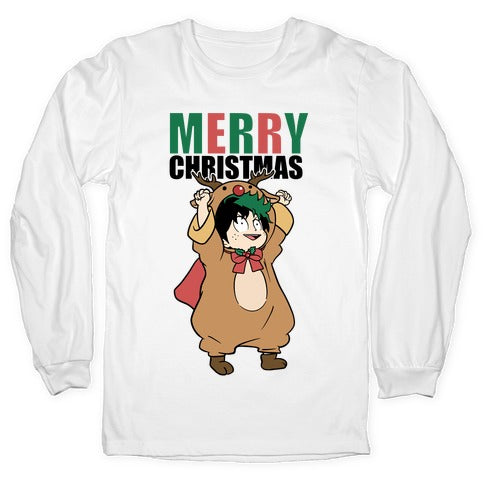 Deku Reindeer Christmas Parody Longsleeve Tee