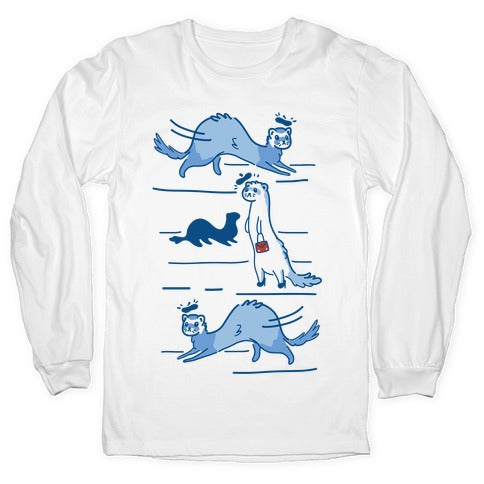 French Fashion Model Ferrets Longsleeve Tee