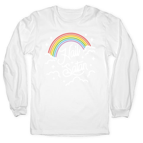 Hail Satan Rainbow Longsleeve Tee