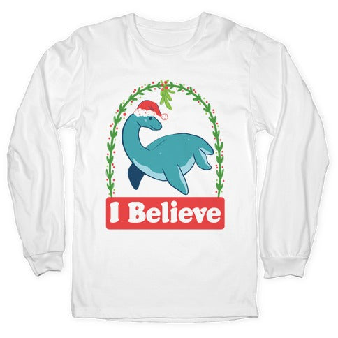 I Believe - Christmas Nessie Longsleeve Tee
