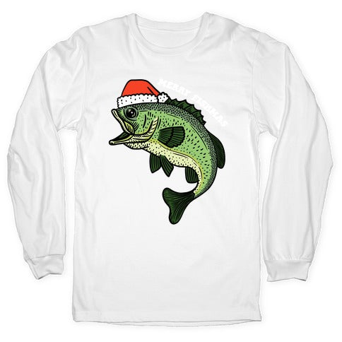 Merry Fishmas Bass Longsleeve Tee
