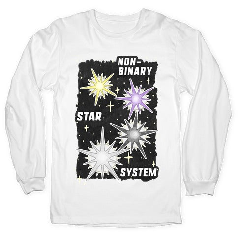 Non-Binary Star System Longsleeve Tee