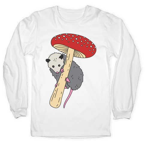 Opossum Mushroom Longsleeve Tee