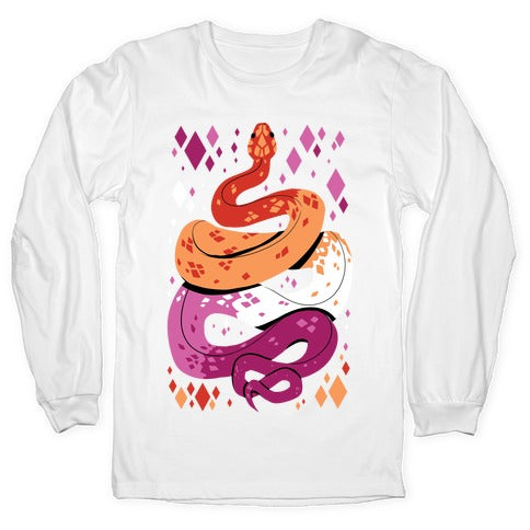 Pride Snakes: Lesbian Longsleeve Tee