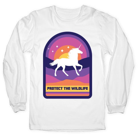 Protect The Wildlife (Unicorn) Longsleeve Tee