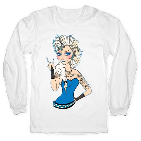 Punk Rock Ice Queen Parody Longsleeve Tee