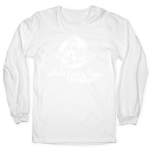 Surfer Boy Pizza Longsleeve Tee