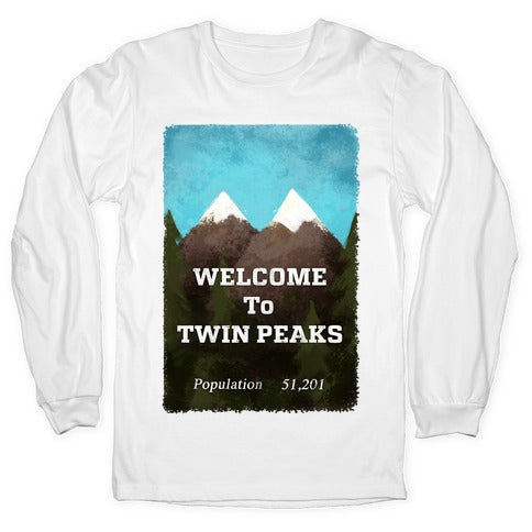Vintage Twin Peaks Travel Sign Longsleeve Tee