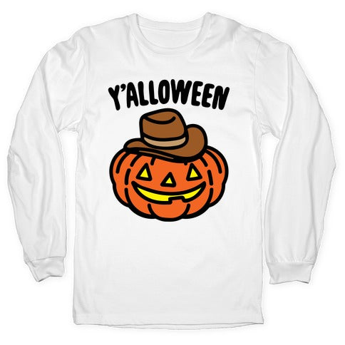Y'alloween Halloween Country Parody Longsleeve Tee