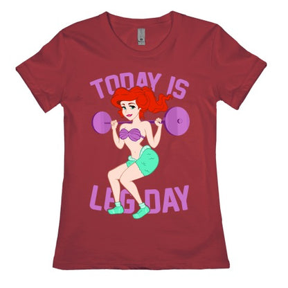 Today Is Leg Day Women's Cotton Tee