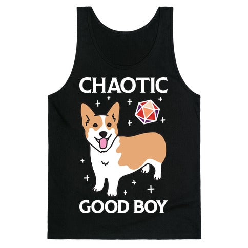 Chaotic Good Boy Corgi Tank Top