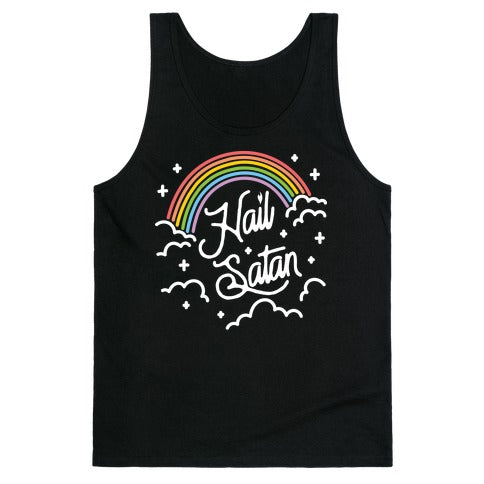 Hail Satan Rainbow Tank Top