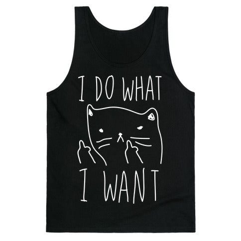 I Do What I Want Cat Tank Top