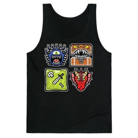 Pixel DnD Monsters Tank Top