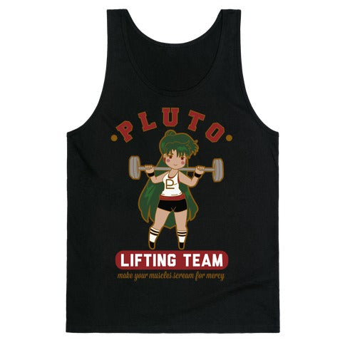 Pluto Lifting Team Parody Tank Top