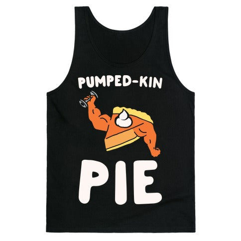 Pumped-kin Pie White Print  Tank Top
