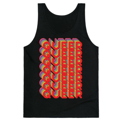 Queer Retro Rainbow Tank Top