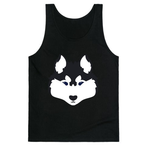 Siberian Husky Face Tank Top