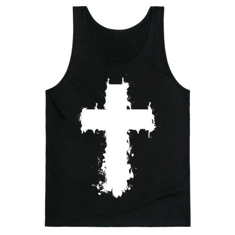 Splatter Cross Tank Top