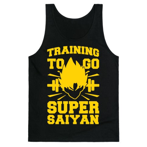 Training to Go Super Saiyan Tank Top