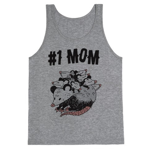 #1 Mom Opossum Tank Top