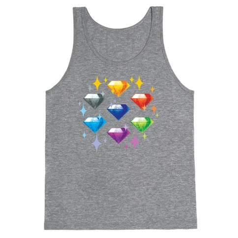 Chaos Emeralds Pattern Tank Top