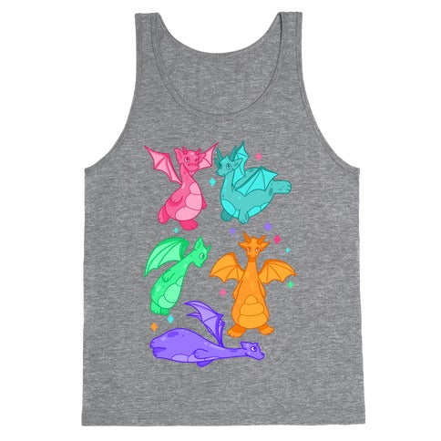 Colorful Dragons Tank Top