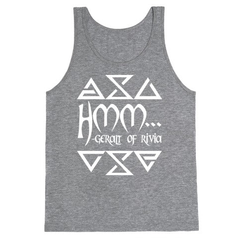 Hmm... - Geralt of Rivia Tank Top