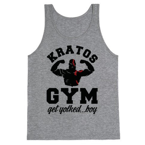 Kratos Gym Get Yolked Boy Tank Top