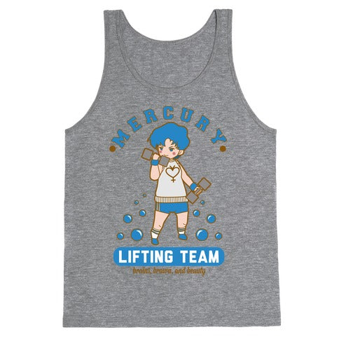 Mercury Lifting Team Parody White Tank Top