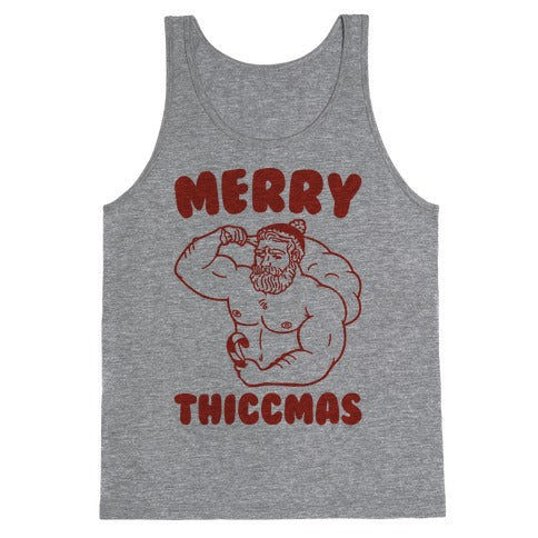 Merry Thiccmas Parody Tank Top