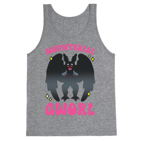 Mothterial Gworl Mothman Parody Tank Top