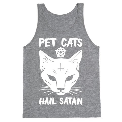 Pet Cats Hail Satan Sphynx Tank Top