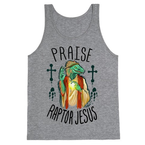 Praise Raptor Jesus Tank Top