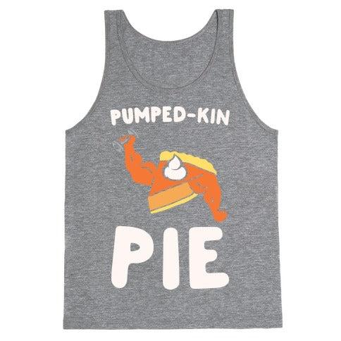 Pumped-kin Pie White Print  Tank Top