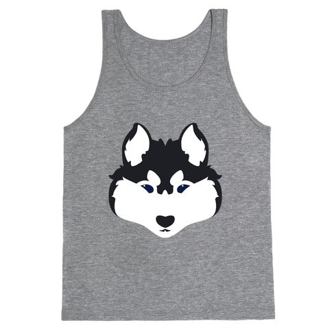 Siberian Husky Face Tank Top