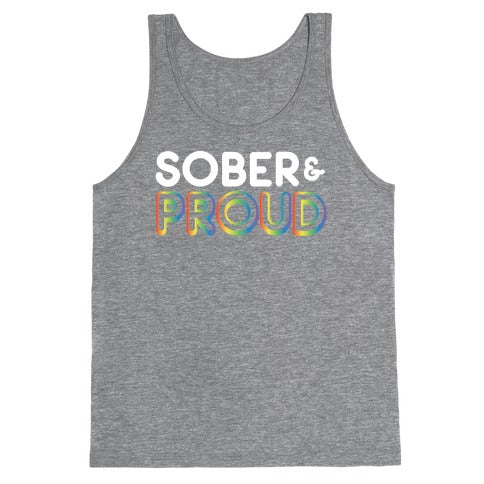 Sober & Proud LGBTQ Tank Top