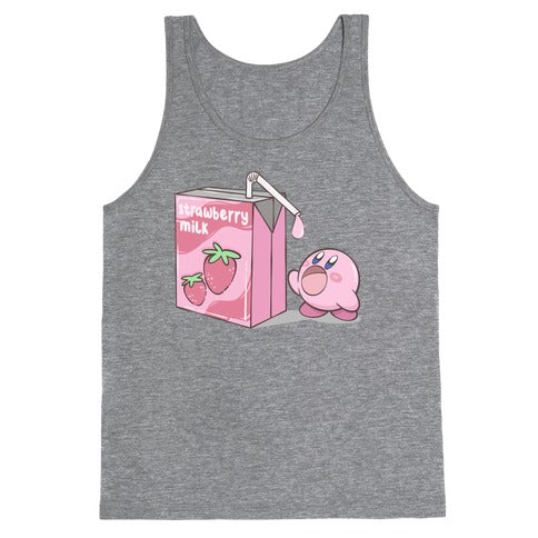 Strawberry Milk Kirby Parody Tank Top