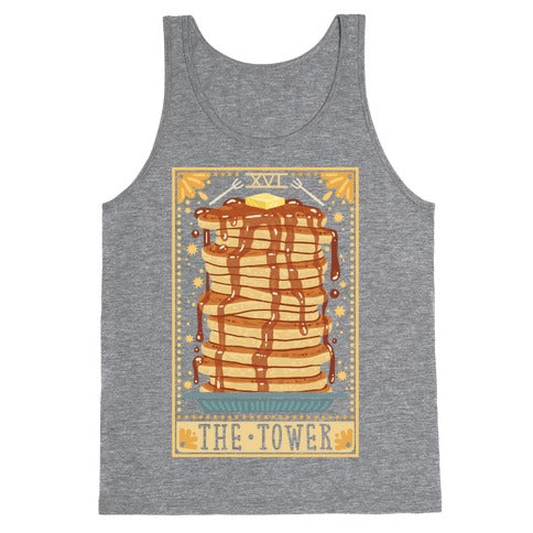 Tarot Card: The Tower (Of Pancakes) Tank Top