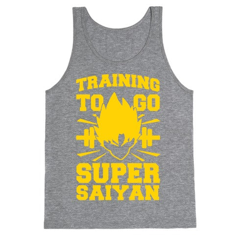 Training to Go Super Saiyan Tank Top