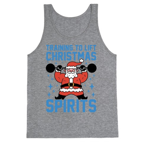 Training To Lift Christmas Spirits Tank Top