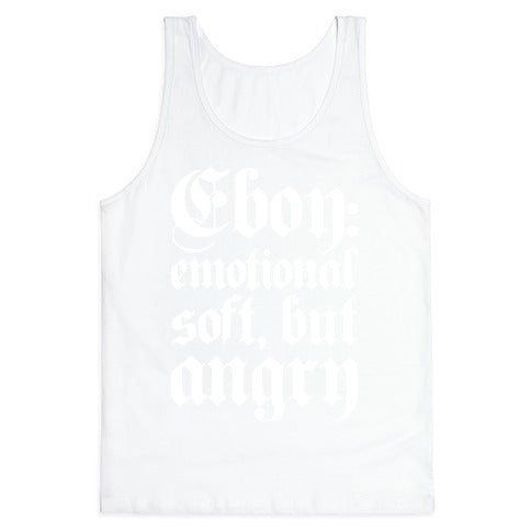 Eboy Definition White Print Tank Top