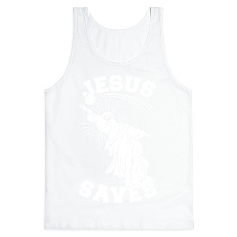 Jesus Saves (Volleyball) Tank Top